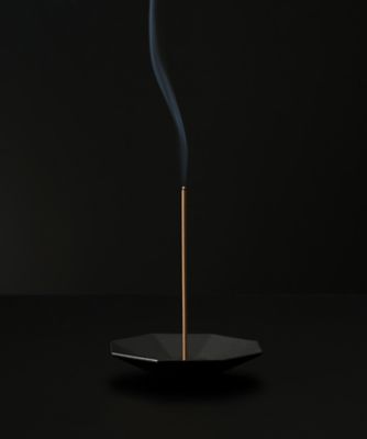 ポーセリンインセンスプレートオクタゴン　ブラック
