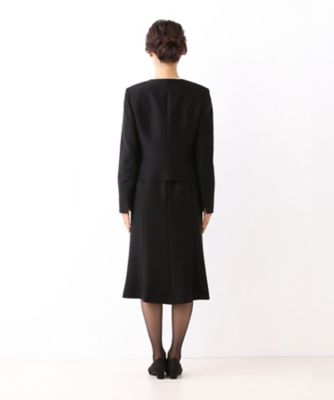 オールシーズン 喪服 礼服 フォーマル用 トリアセテートのノーカラージャケット セットアップ風ワンピース 三越伊勢丹オンラインストア 公式