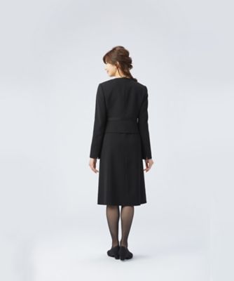 オンライン限定【オールシーズン・喪服・礼服・フォーマル用】ノーカラータックジャケット×Ａラインワンピース
