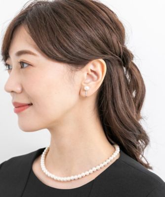 【オンライン限定】パールネックレス、イヤリングセット（日本製・化粧箱付）＜喪服・ブラックフォーマル・礼服・卒入・セレモニー・結婚式＞