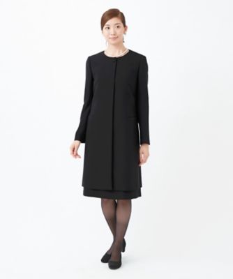 通販でクリスマス 新品☆3L喪服礼服ロングジャケット＆チュニック黒