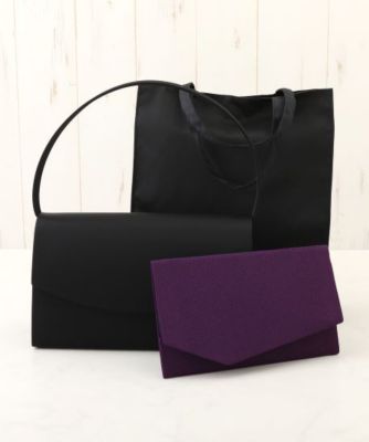 CARETTE (Women)/カレット 【喪服、礼服、ブラックフォーマル】バッグ、サブバッグ、袱紗の日本製フォーマル小物3点セット