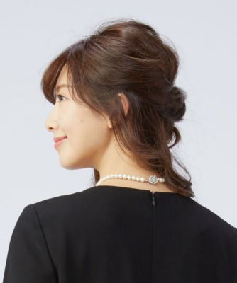 【喪服、礼服、ブラックフォーマル】バッグ、サブバッグ、パールネックレス、念珠、袱紗の日本製フォーマル小物５点セット
