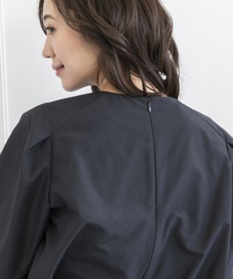 オンライン限定【お受験・説明会・学校行事】プルオーバーとパンツの洗えるネイビーセットアップ（タイプライター素材）
