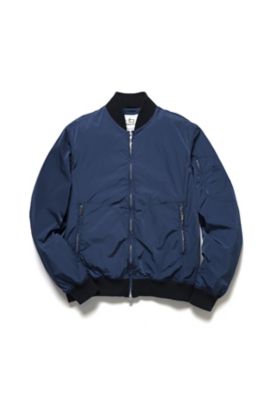 恵みの時 SP ブルゾン ボンバージャケット 刺繍ロゴ 襟高 辛子色