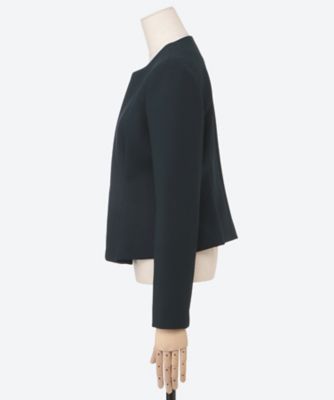 専用YOKO CHAN ヨーコチャン　ノーカラー　ツイード　ジャケット ネイビー ノーカラージャケット YCJ－923－101 | YOKO CHAN/ヨーコ