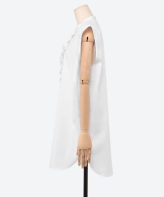 ヨーコチャン　フリルコットンブラウス 中古・古着通販】YOKO CHAN (ヨーコチャン) ハーフスリーブフロント