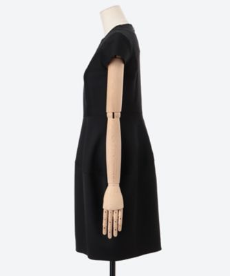 YOKOCHAN ヨーコチャン バルーンスリーブ ドレス 38 YOKO CHAN/Vネックバルーンドレス/ブラック 38 YOKOCHAN（ヨーコチャン