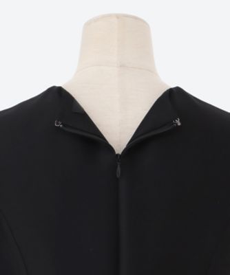 ハーフスリーブウエストタックドレス YCD－225－982