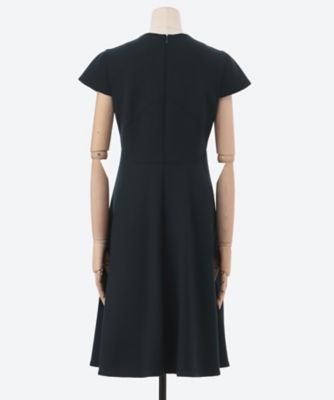 ハーフスリーブフレアパールドレス YCD－923－988