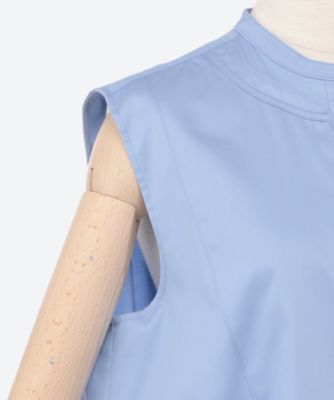 バックタイノースリーブコットンブラウス YCB―625―490 | YOKO