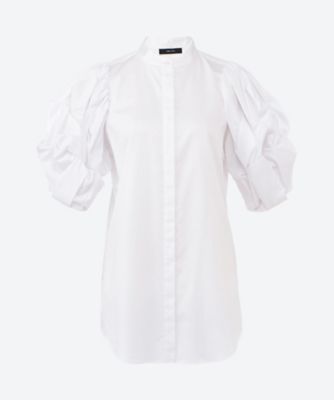 イレギュラータックスリーブコットンブラウス YCB―625―491