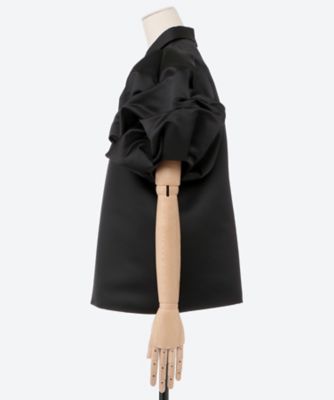 ポイントカラーイレギュラータックスリーブブラウス YCB