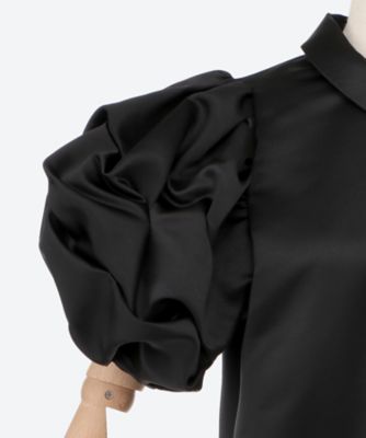 ※カボチャ ※プロフ確認お願いします専用 ヨーコチャン Fブラック フォーマル ポイントカラーイレギュラータックスリーブブラウス YCB