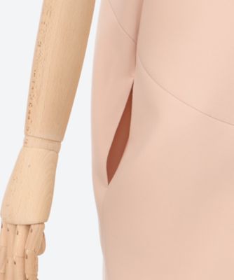 ギャザースリーブパールスリットラインドレス YCD－625－001