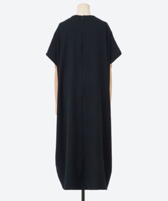 クルーネックドルマンスリーブマキシドレス YCD―325―004