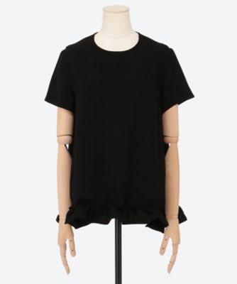 ハーフスリーブヘムギャザーフリルブラウス YCB―325