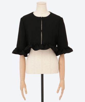 YOKO CHAN/ヨーコチャン ギャザーフリルボレロジャケット YCJ―325―105 Black コート・ジャケット【三越伊勢丹/公式】