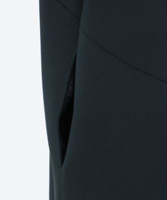 ボリュームラッフルパールスリットラインドレス YCD－425