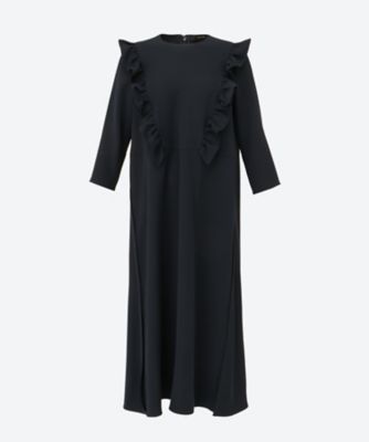 ロングスリーブフロントフリルラインドレス YCD－425－013