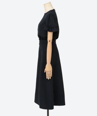 ネズミンYOKO CHAN ヨーコチャンバンドカラーレイヤードドレス ティアードスリーブパールドレス – YOKO CHAN