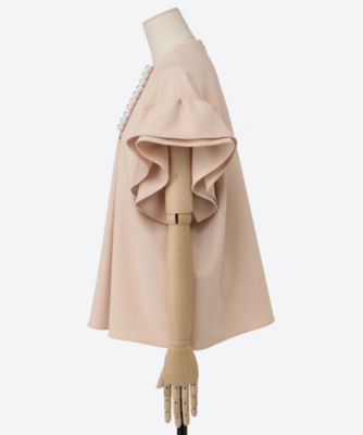 ギャザースリーブパールブラウス YCB－425－502 | YOKO CHAN