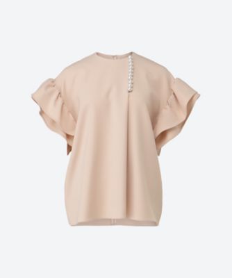 ギャザースリーブパールブラウス YCB－425－502 | YOKO CHAN