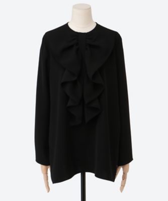 1回着用 YOKO CHAN ロングスリーブボリュームラッフルブラウス　2024 ロングスリーブボリュームラッフルブラウス YCB－425－503