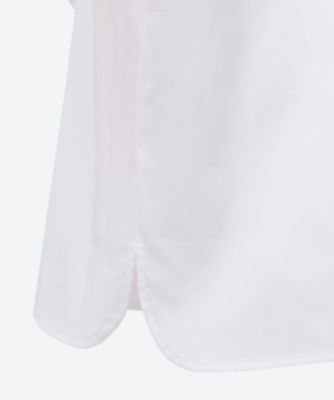 ポイントカラーボリュームラッフルコットンブラウス YCB－425