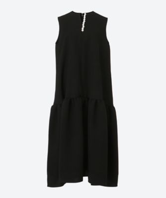 ＜YOKO CHAN＞パールスリットラインヘムフレアドレス　ＹＣＤ―１２６―０２１