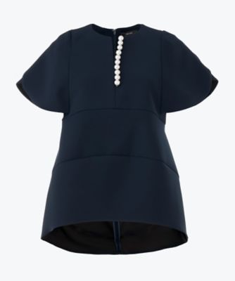 ＜YOKO CHAN＞フレアスリーブパールスリットラインブラウス　ＹＣＢ―１２６―５２２