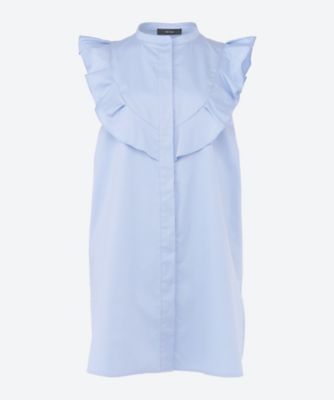 ＜YOKO CHAN＞フリルヨークコットンブラウス　ＹＣＢ―１２６―５２７