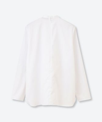 ロングスリーブボリュームラッフルコットンブラウス YCB－626