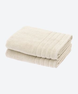 ＜Micro Cotton＞７２２０【年明届】福袋２　バスタオル２枚セット　ベージュ【福袋】
