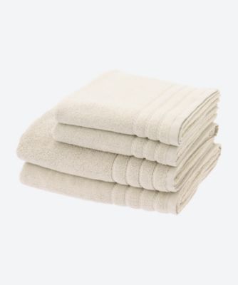 ＜Micro Cotton＞７２２３【年明届】福袋５　タオル４枚セット（バスタオル２枚、ミニバスタオル２枚）　ベージュ【福袋】