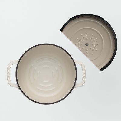 バーミキュラ オーブンポット2 浅型 18cm/マットリネンベージュ 楽天市場】【公式】バーミキュラ オーブンポット2 18cm 浅型