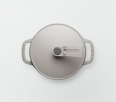 オーブンポット２　ＭＩＮＩ（１４ｃｍ）【マットリネンベージュ】（セルフスタンディングリッド）