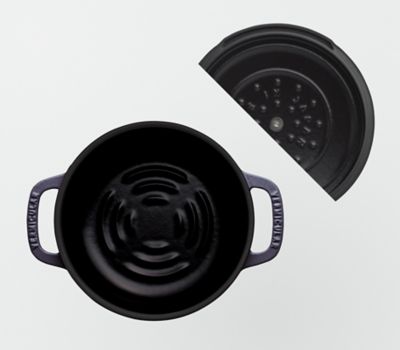 オーブンポット２　ＭＩＮＩ（１４ｃｍ）【オーシャンネイビー】（セルフスタンディングリッド）