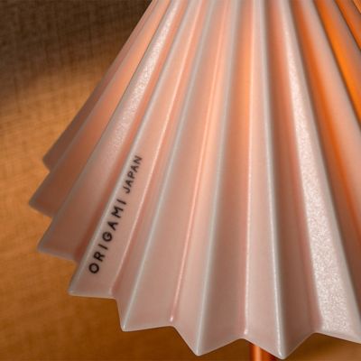 ★【産直】ＯＲＩＧＡＭＩ　ＬＡＭＰ　ＰＯＲＴＡＢＬＥ　オリガミランプ　ポータブル　ブラス／マットピンク