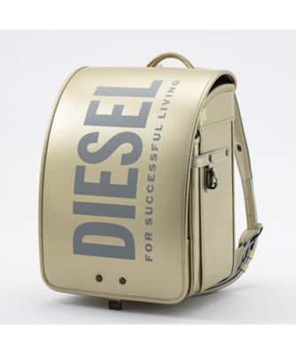 DIESEL (Baby&Kids)/ディーゼル 【送料無料】【２０２６年２月中旬以降届】ＲＥＦＬＥＣＴＯＲ　ＶＥＲＴＩＣＡＬ　ＬＯＧＯランドセル　ゴールド