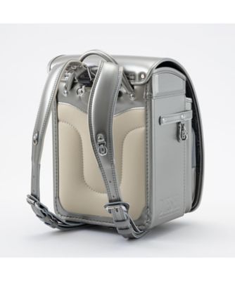 【送料無料】【２０２６年２月中旬以降届】ＢＩＳＣＯＴＴＯ　ＥＮＡＭＥＬＥＤ　ＰＬＡＱＵＥランドセル　シルバー