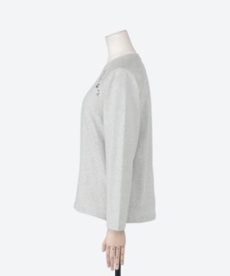 ★刺しゅうロゴ入りロングＴシャツ