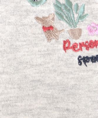 ★刺しゅうロゴ入りロングＴシャツ