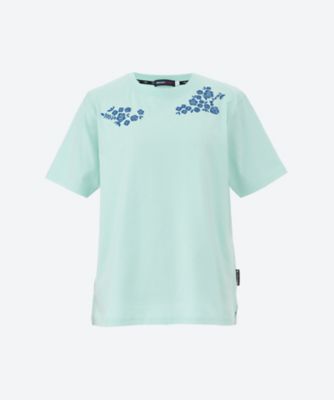 パーソンズスポーツ(Women/大きいサイズ)/パーソンズスポーツ ★花柄刺しゅう入り半袖Ｔシャツ（クローバー）
