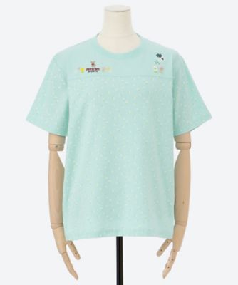 【SALE】パーソンズスポーツ(Women/大きいサイズ)/パーソンズスポーツ ワンポイント刺しゅう入り半袖Tシャツ(クローバー) ライトグリーン トップス【三越伊勢丹/公式】