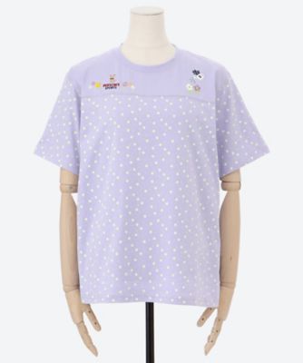 【SALE】パーソンズスポーツ(Women/大きいサイズ)/パーソンズスポーツ ワンポイント刺しゅう入り半袖Tシャツ(クローバー) ラベンダー トップス【三越伊勢丹/公式】