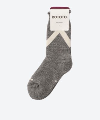 ＜ROTOTO(R) (Women)＞ソックス　ＲＡＦＦＹ　ＳＷＥＡＴ　ＳＯＣＫＳ　＜ＺＩＧ　ＺＡＧ＞