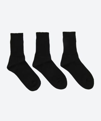 ＜ROTOTO(R) (Women)＞ソックス　ＯＲＧＡＮＩＣ　ＤＡＩＬＹ　３　ＰＡＣＫ　ＲＩＢＢＥＤ　ＣＲＥＷ　ＳＯＣＫＳ