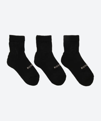 ＜ROTOTO(R) (Women)＞ソックス　ＯＲＧＡＮＩＣ　ＤＡＩＬＹ　３　ＰＡＣＫ　ＭＩＮＩ　ＣＲＥＷ　ＳＯＣＫＳ