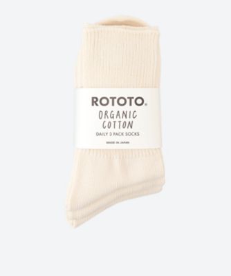 ソックス　ＯＲＧＡＮＩＣ　ＤＡＩＬＹ　３　ＰＡＣＫ　ＲＩＢＢＥＤ　ＣＲＥＷ　ＳＯＣＫＳ　Ｒ１４２７―２２２